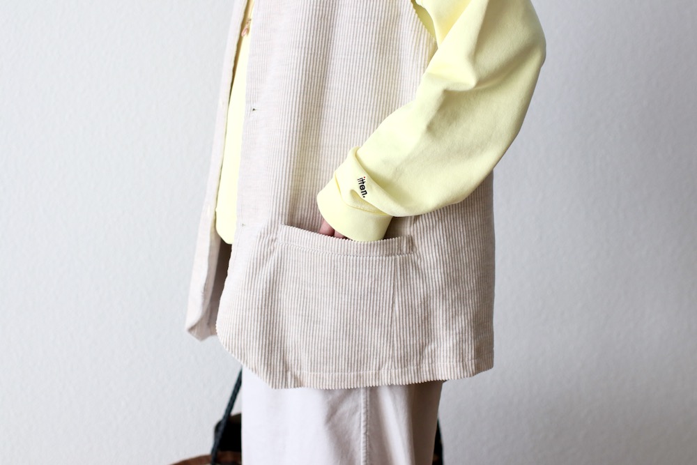 ��WOMEN'S��TOUJOURS�ʥȥ����塼�ˡ�Oversize Vest -COTTON WIDE WALE CORDUROY CLOTH-��