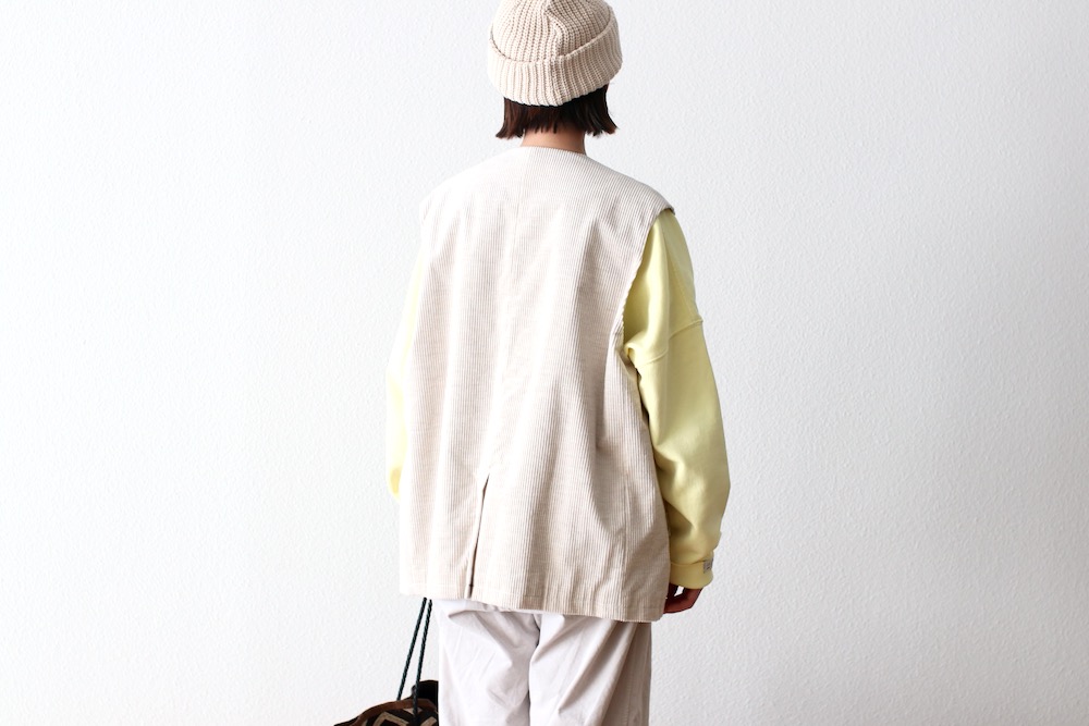 ��WOMEN'S��TOUJOURS�ʥȥ����塼�ˡ�Oversize Vest -COTTON WIDE WALE CORDUROY CLOTH-��