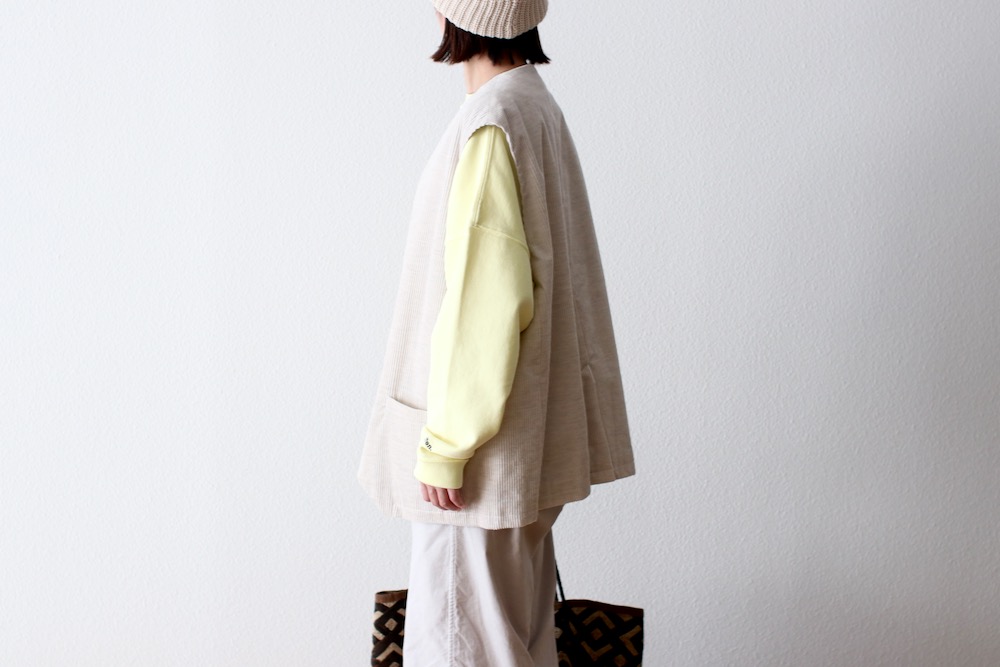 ��WOMEN'S��TOUJOURS�ʥȥ����塼�ˡ�Oversize Vest -COTTON WIDE WALE CORDUROY CLOTH-��