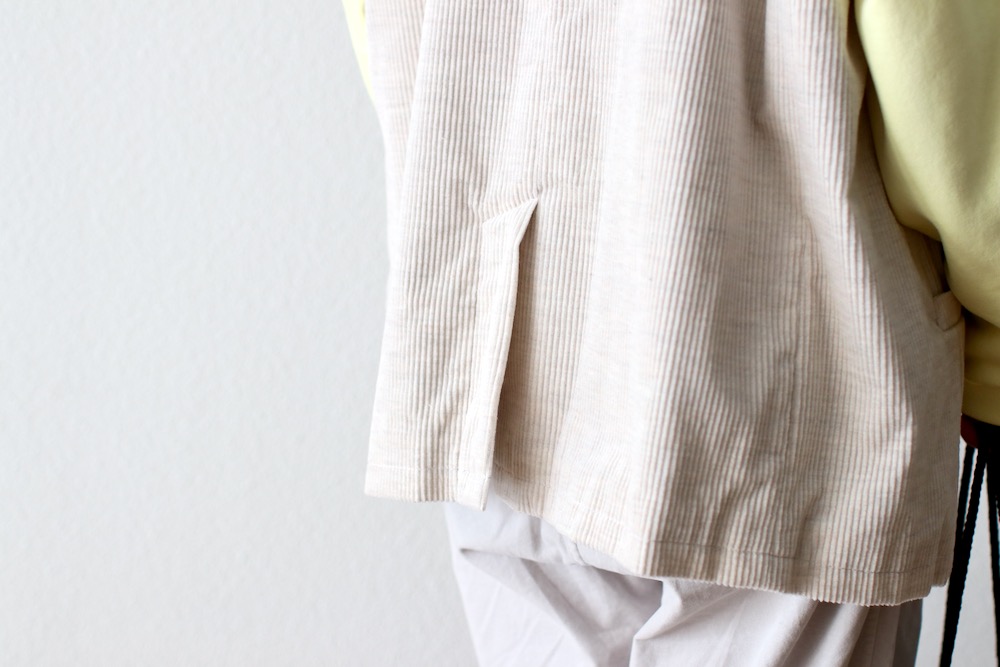 ��WOMEN'S��TOUJOURS�ʥȥ����塼�ˡ�Oversize Vest -COTTON WIDE WALE CORDUROY CLOTH-��