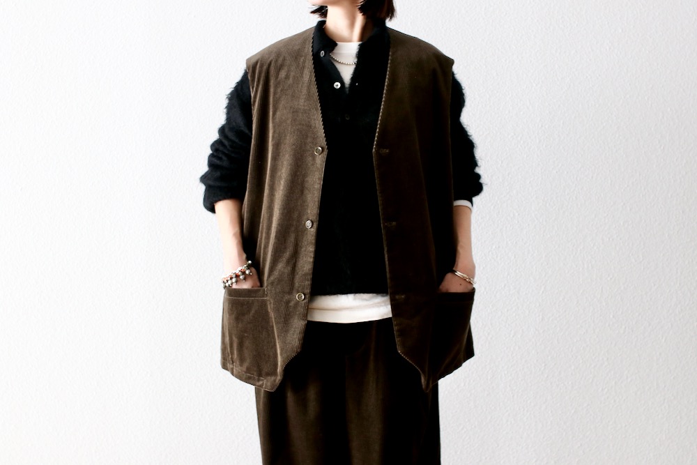 トゥジュー toujours 2025ssワークプルオーバーベスト トゥジュー toujours 2025ssワークプルオーバーベスト