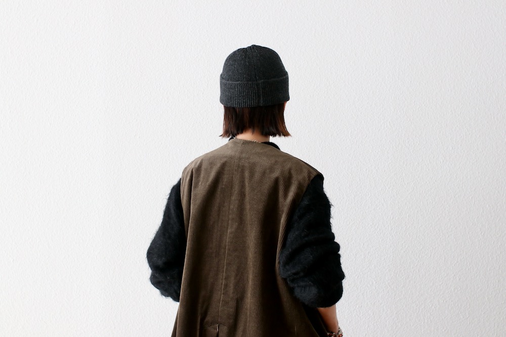WOMEN'S】TOUJOURS（トゥジュー）“Oversize Vest -COTTON WIDE WALE
