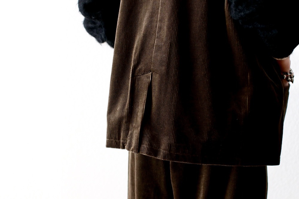 ��WOMEN'S��TOUJOURS�ʥȥ����塼�ˡ�Oversize Vest -COTTON WIDE WALE CORDUROY CLOTH-��