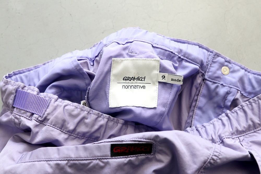 ��7.11 11:00 Release / limited��nonnative �� Gramicci (�Υ�ͥ��ƥ��� �� ����ߥ�) "WALKER ST EASY PANTS C/N GABARDINE PIGMENT DYE"