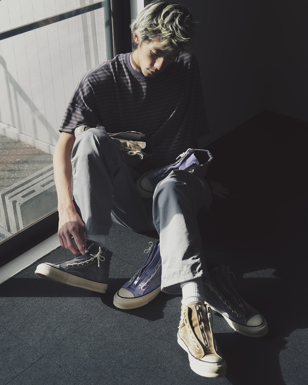 ��7.11 11:00 Release / limited��nonnative �� Gramicci (�Υ�ͥ��ƥ��� �� ����ߥ�) "WALKER ST EASY PANTS C/N GABARDINE PIGMENT DYE"