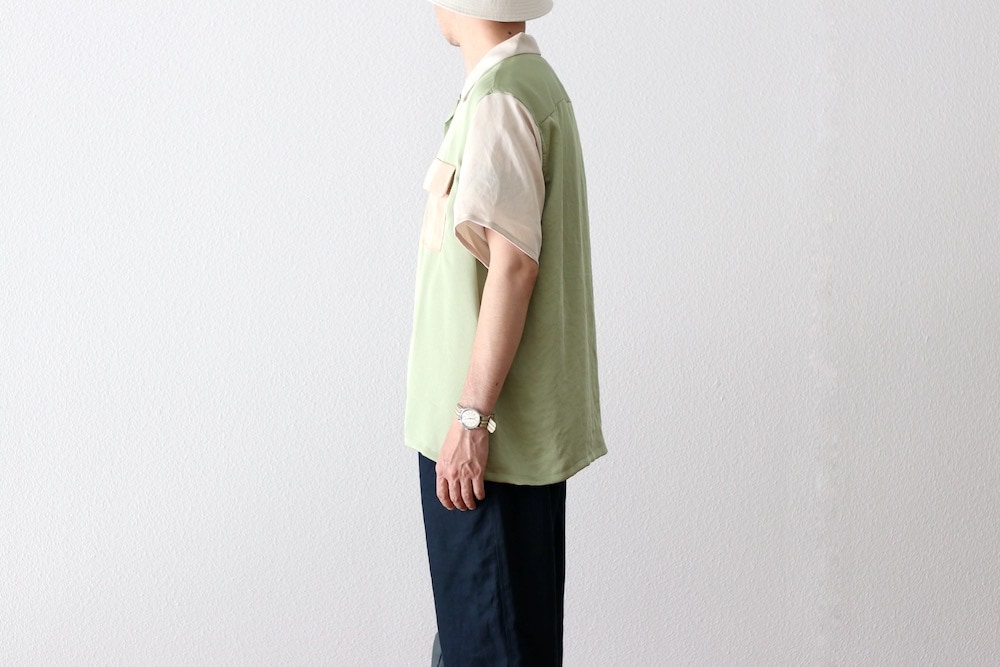 Needles(�ˡ��ɥ륺) "S/S Classic Shirt - Poly Sateen / Multi Colour"