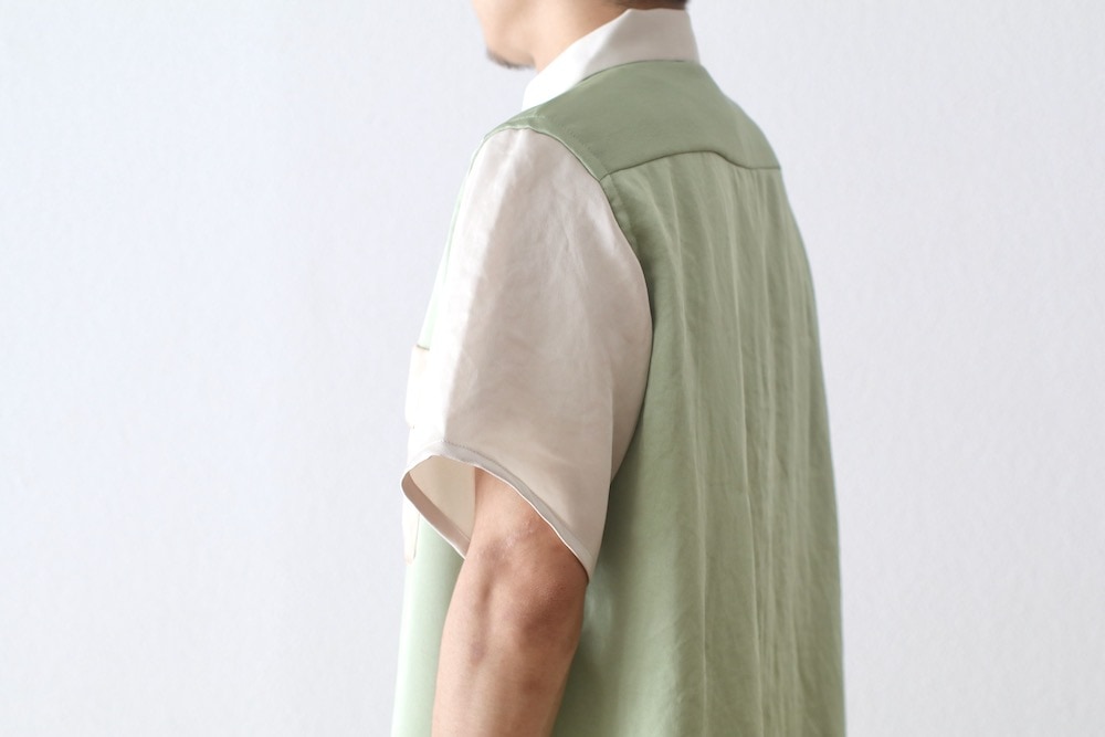 Needles(ˡɥ륺) "S/S Classic Shirt - Poly Sateen / Multi Colour"