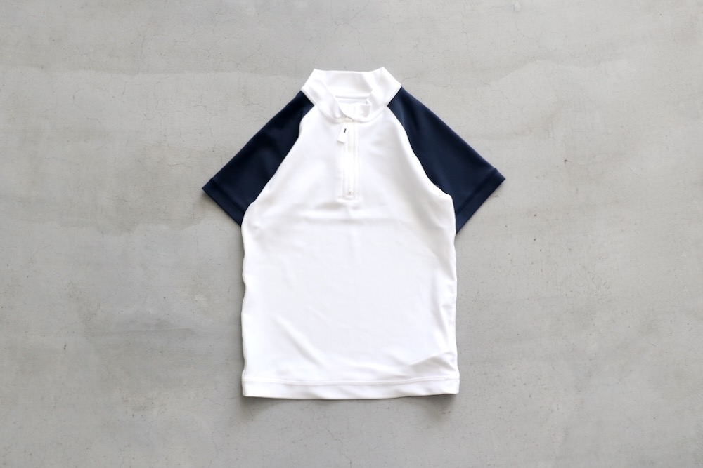 KIDSHELLY HANSEN (إ꡼ϥ󥻥) "S/S Half-zip Rashguard"