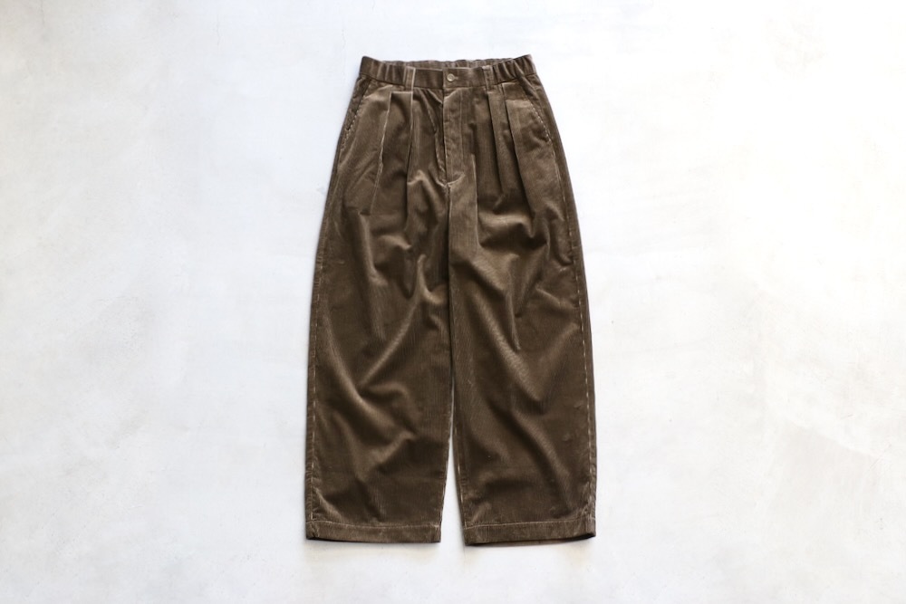 ��WOMEN'S��TOUJOURS�ʥȥ����塼�ˡ�2 In-pleat Baggy Pants -COTTON WIDE WALE CORDUROY CLOTH-��