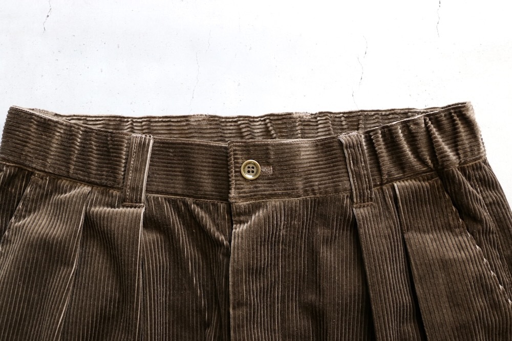 ��WOMEN'S��TOUJOURS�ʥȥ����塼�ˡ�2 In-pleat Baggy Pants -COTTON WIDE WALE CORDUROY CLOTH-��