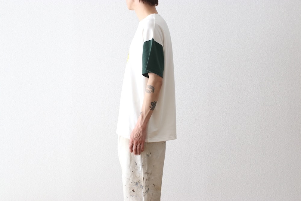 [20% > 30%OFF] Sasquatchfabrix.(��������å��ե��֥�å���) "SMILE 2TONE T-SHIRT"
