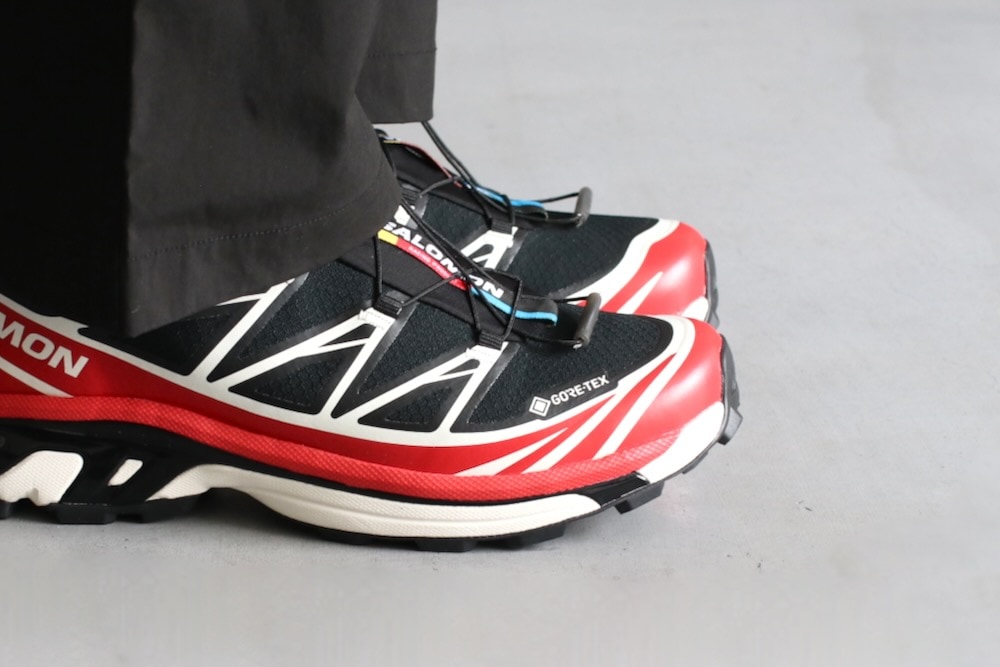��GORE-TEX��SALOMON(�������) "XT-6 GTX Black / Flame Scarlet / Vanilla Ice"