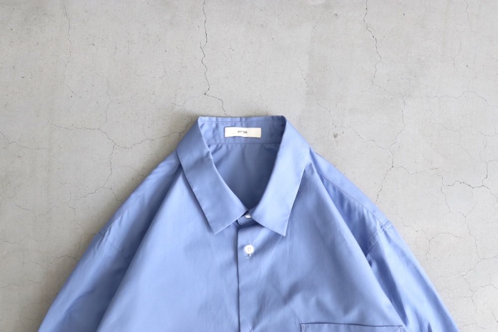 ATON (ȥ) "SUVIN BROAD STANDARD SHIRT"