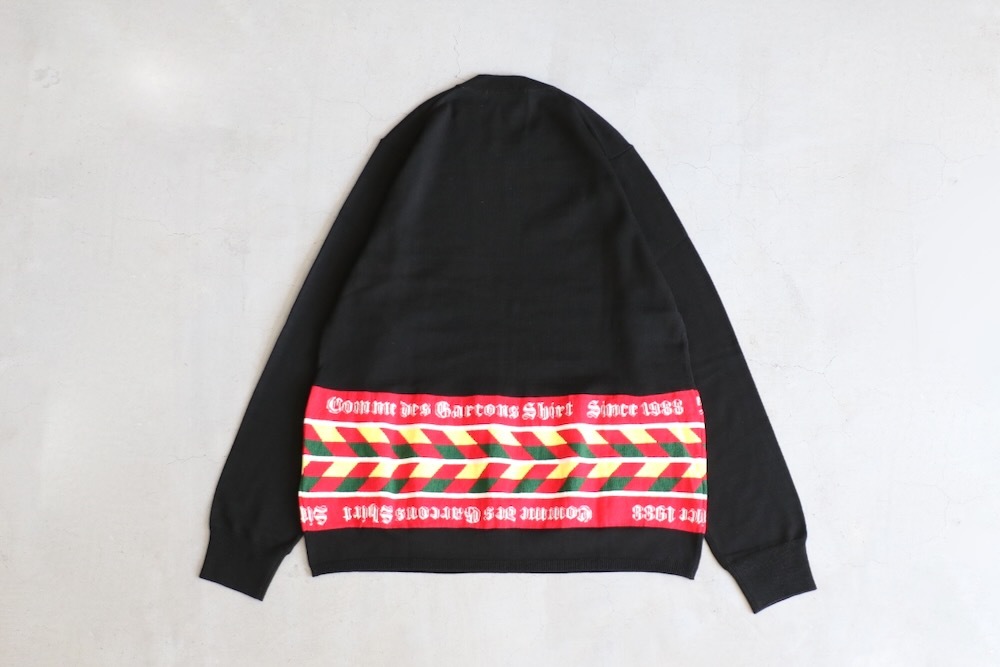 COMME des GARCONS SHIRT(���� �� ����륽�� �����) "acrylic wool intarsia gauge 12 FP-N002-051"