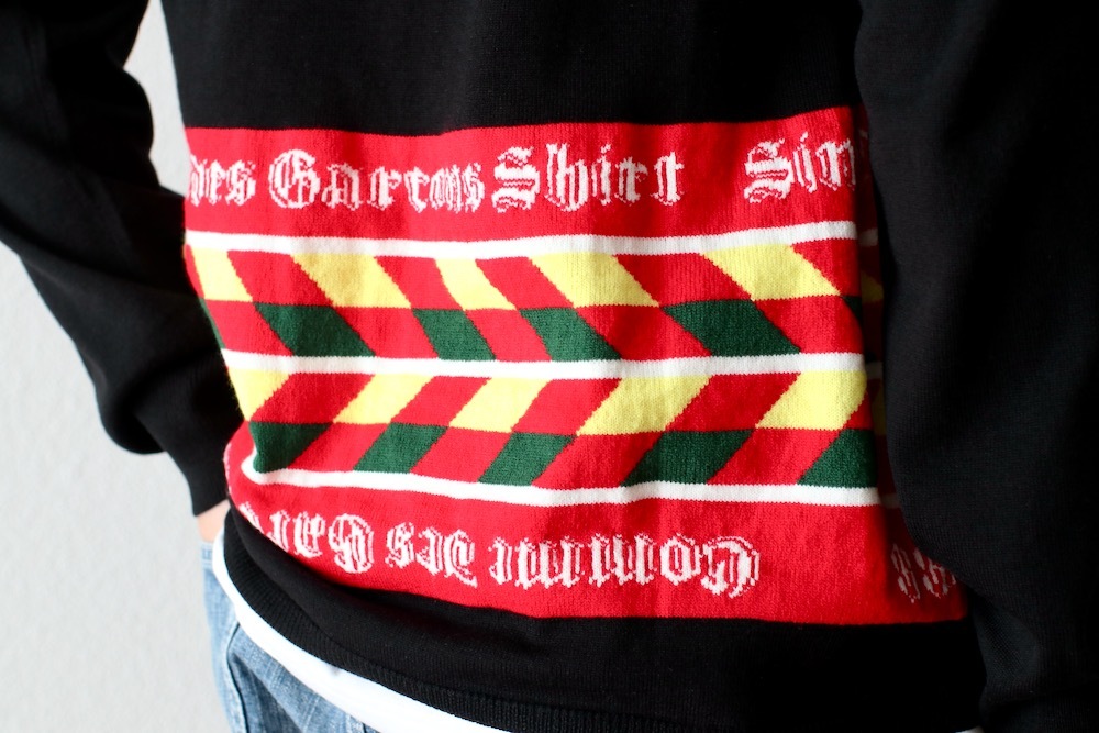 COMME des GARCONS SHIRT(���� �� ����륽�� �����) "acrylic wool intarsia gauge 12 FP-N002-051"