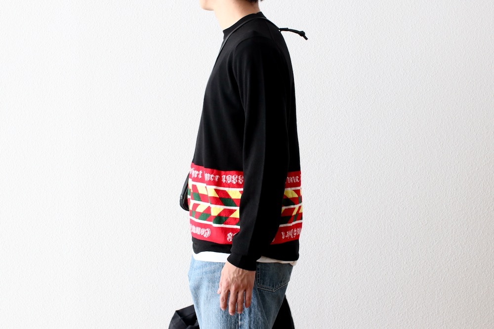 COMME des GARCONS SHIRT(���� �� ����륽�� �����) "acrylic wool intarsia gauge 12 FP-N002-051"