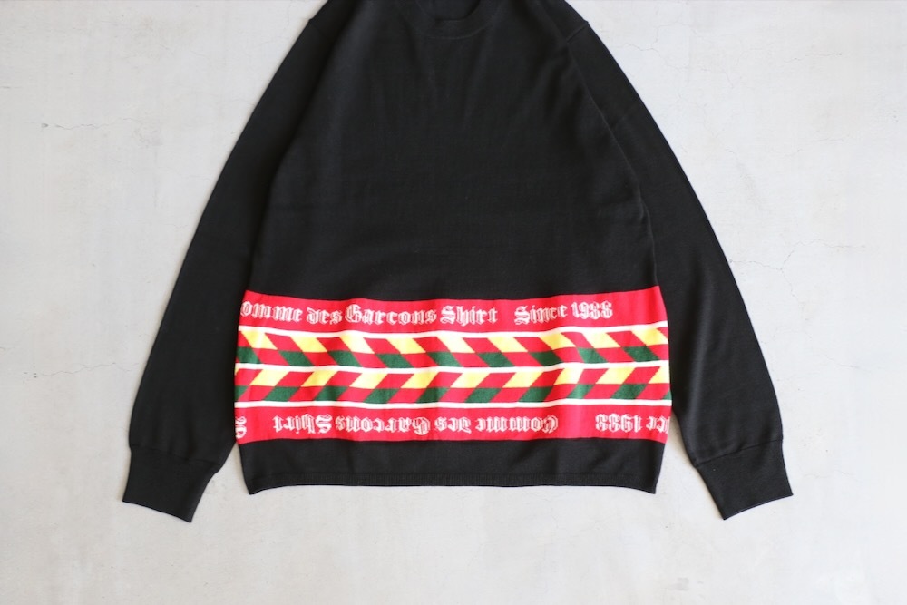 COMME des GARCONS SHIRT(���� �� ����륽�� �����) "acrylic wool intarsia gauge 12 FP-N002-051"
