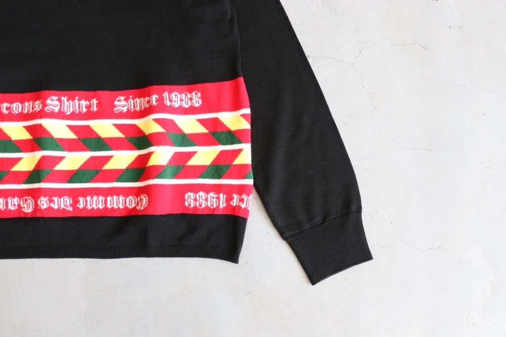 COMME des GARCONS SHIRT(���� �� ����륽�� �����) "acrylic wool intarsia gauge 12 FP-N002-051"