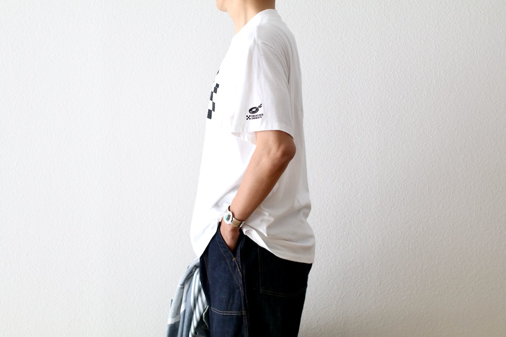 Engineered Garments (���󥸥˥����ɥ�������) "Printed Cross Crew Neck T-shirt -Multi Pattern-"