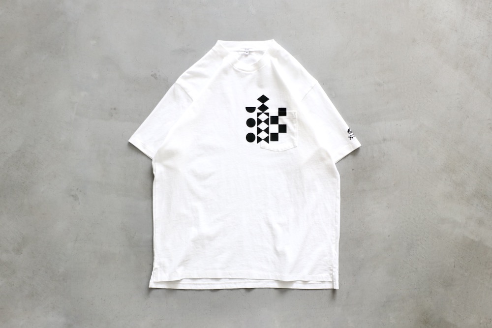 Engineered Garments (���󥸥˥����ɥ�������) "Printed Cross Crew Neck T-shirt -Multi Pattern-"