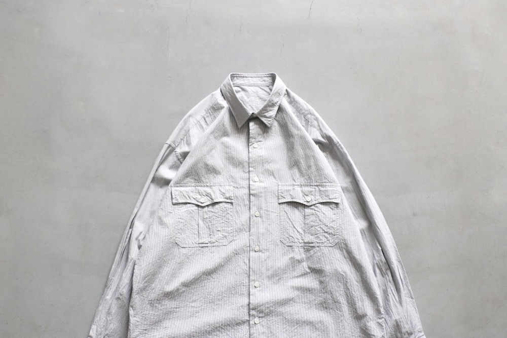 Porter Classic(�ݡ��������饷�å�) "ROLL UP STRIPE SHIRT"