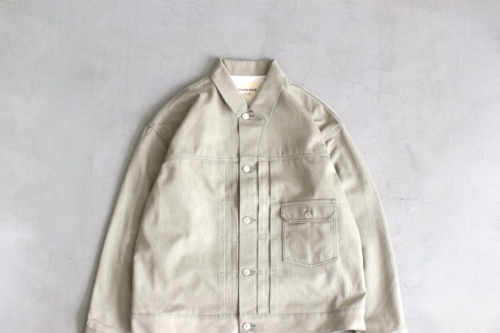 SEVEN BY SEVEN (���֥�Х����֥�) "1ST TYPE COTTON PIQUE JACKET - Unstained organic cotton -"