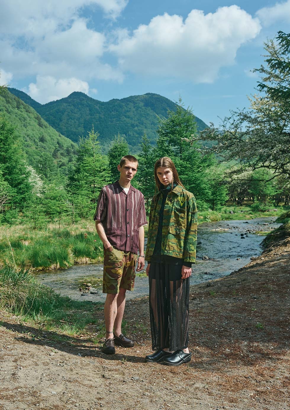 South2 West8 (�������ġ� �������ȥ�����) "Ranger Shirt - Cotton Ripstop / Camo -"