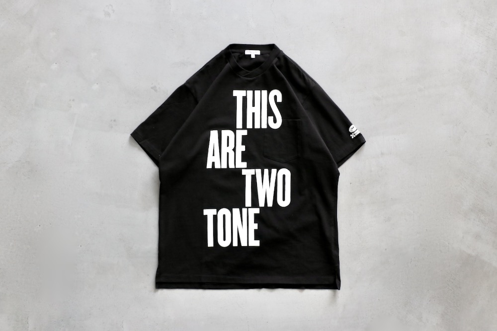 Engineered Garments (���󥸥˥����ɥ�������) "Printed Cross Crew Neck T-shirt -This Are-"