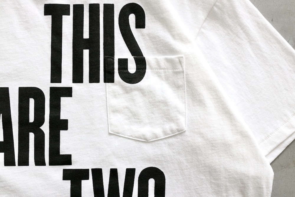 Engineered Garments (���󥸥˥����ɥ�������) "Printed Cross Crew Neck T-shirt -This Are-"