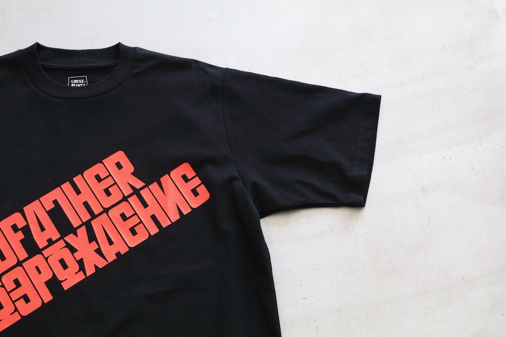 LOOSE JOINTS(롼祤) "NAOHIRO UKAWA - 'GODFATHER against The Difficult language' S/S TEE"