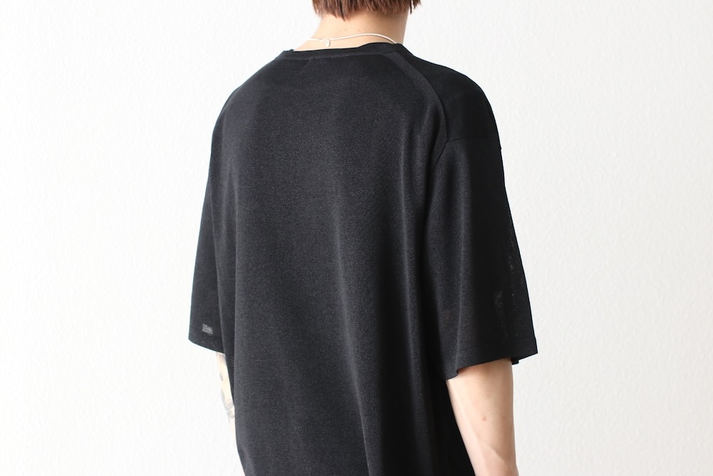 【美品】crepuscule Knit Shirts L/S ブルー　サイズ2 crepuscule [ L/S Knit Polo ] GRAY | ロイド・エフダブリュー