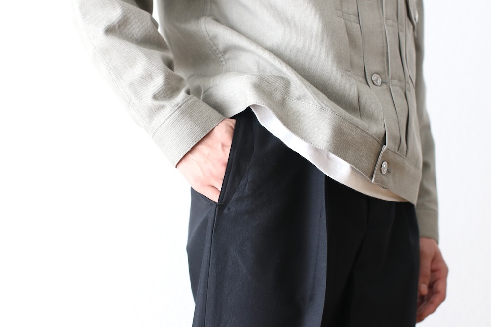 SEVEN BY SEVEN (���֥�Х����֥�) "IN-TUCK TROUSERS - Silk / Wool -"