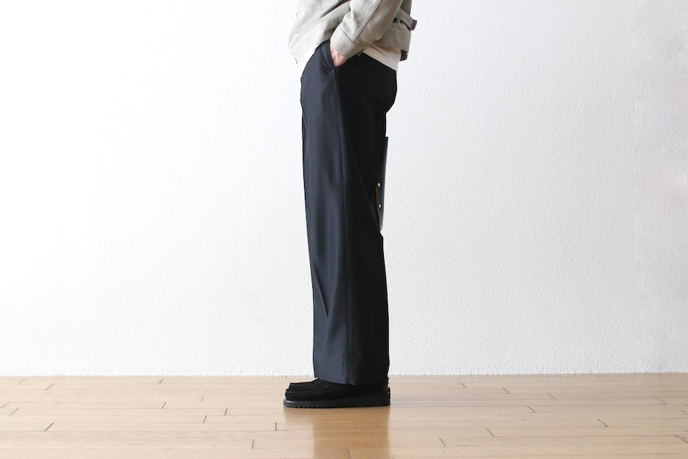 たそ SEVEN BY SEVEN / TUCK EASY PANTS - Silk / Wool - | THE