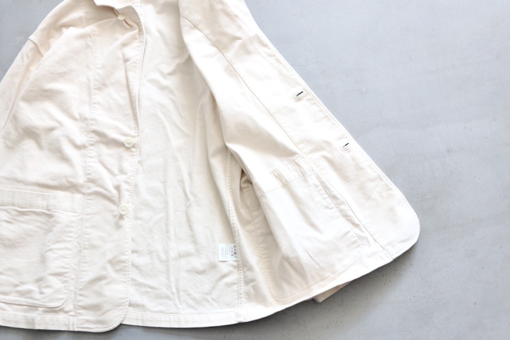 ��WOMEN'S��TOUJOURS�ʥȥ����塼�ˡ�Oversize Work Jacket - GARMENT DYE COTTON STRETCH MOLESKIN CLOTH -"
