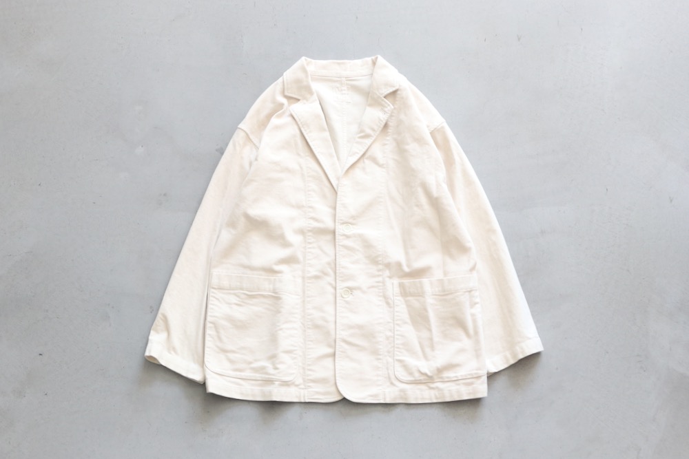 ��WOMEN'S��TOUJOURS�ʥȥ����塼�ˡ�Oversize Work Jacket - GARMENT DYE COTTON STRETCH MOLESKIN CLOTH -"