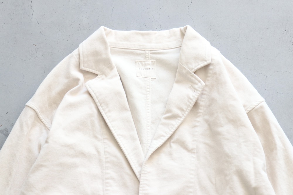 ��WOMEN'S��TOUJOURS�ʥȥ����塼�ˡ�Oversize Work Jacket - GARMENT DYE COTTON STRETCH MOLESKIN CLOTH -"