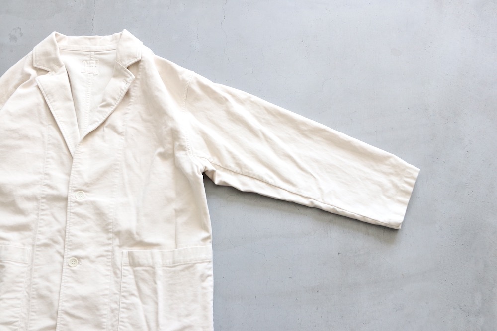 ��WOMEN'S��TOUJOURS�ʥȥ����塼�ˡ�Oversize Work Jacket - GARMENT DYE COTTON STRETCH MOLESKIN CLOTH -"