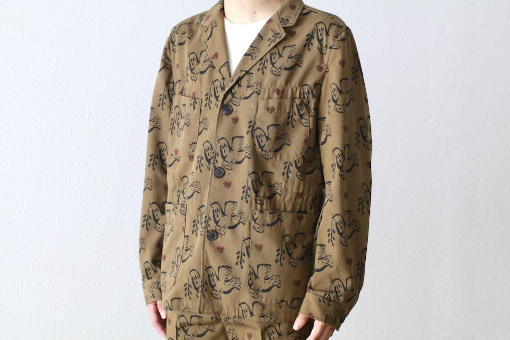 Sasquatchfabrix.(��������å��ե��֥�å���)��LAPEL JACKET "OLIVE BRANCH" "