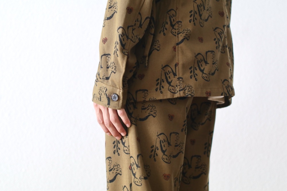 Sasquatchfabrix.(��������å��ե��֥�å���)��LAPEL JACKET "OLIVE BRANCH" "