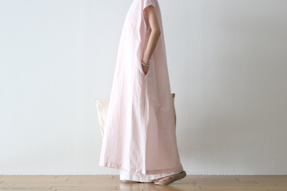 WOMEN'STOUJOURSʥȥ塼ˡPocket Big Tank Dress -FINE COUNT LINEN*COTTON CLOTH"