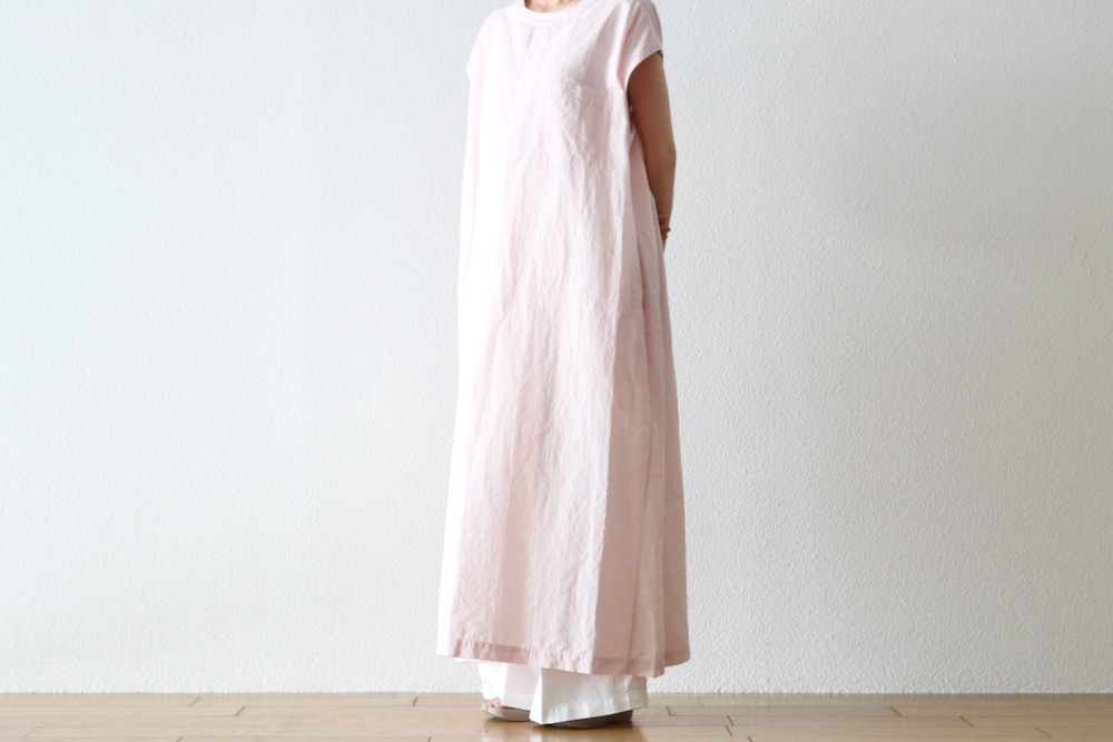WOMEN'STOUJOURSʥȥ塼ˡPocket Big Tank Dress -FINE COUNT LINEN*COTTON CLOTH"