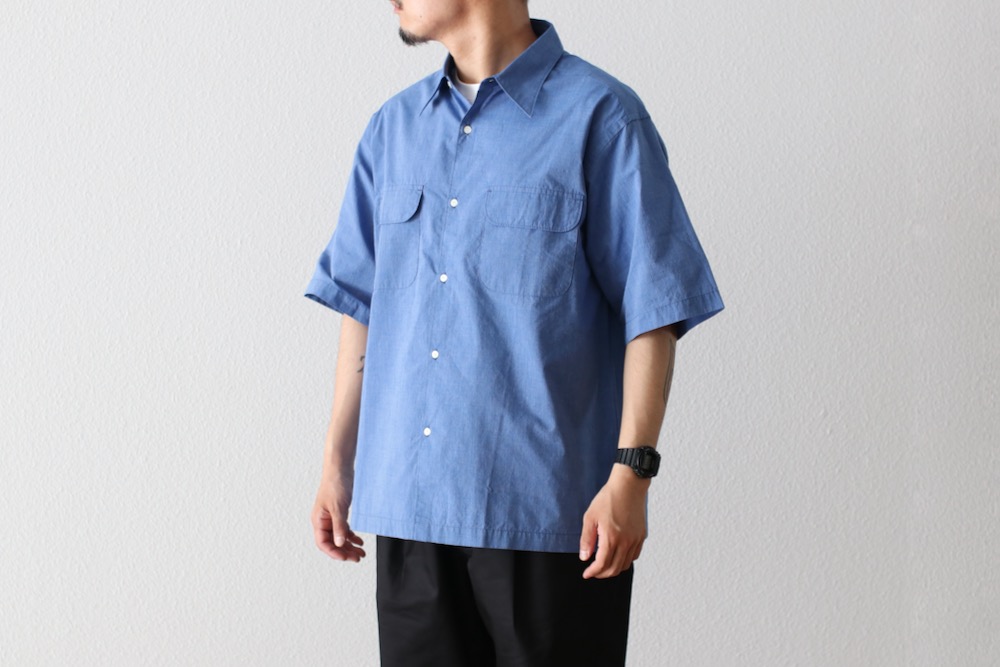 nanamica(�ʥʥߥ�) "Regular Collar End On End S/S Shirt"