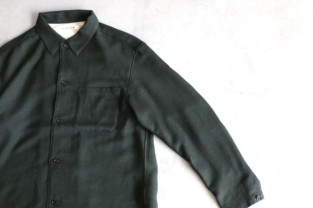 SEVEN BY SEVEN (֥Х֥) "SHIRTS JACKET - Silk / Wool loose twill -"
