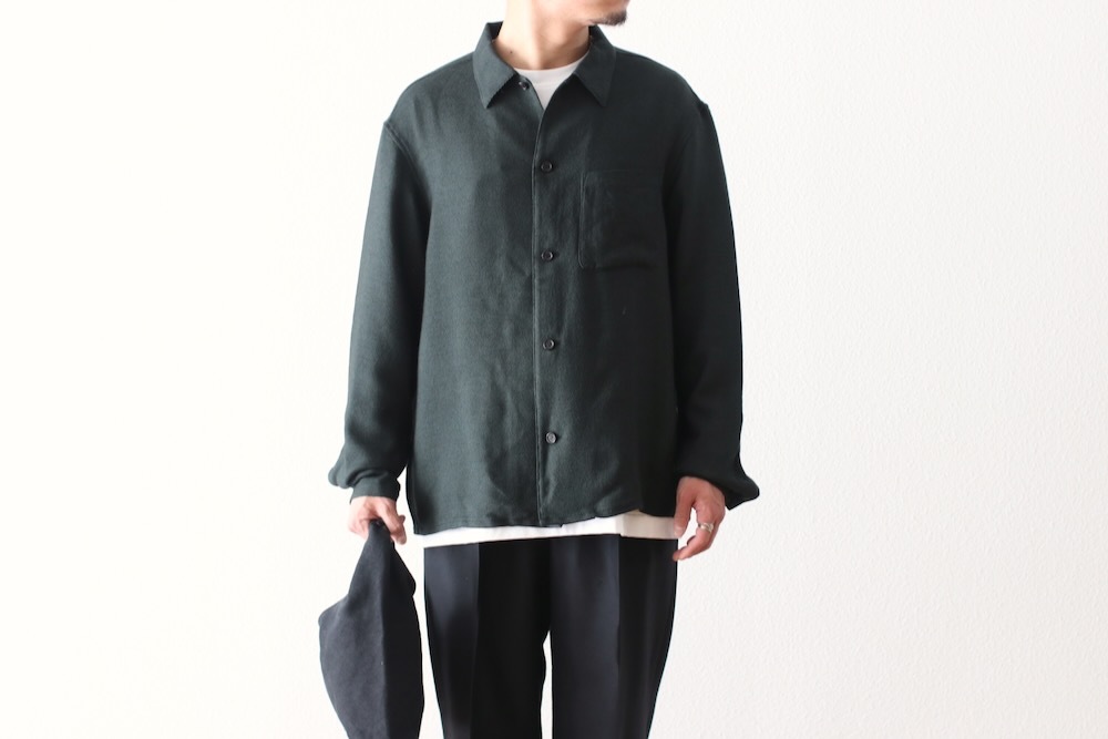 SEVEN BY SEVEN (֥Х֥) "SHIRTS JACKET - Silk / Wool loose twill -"