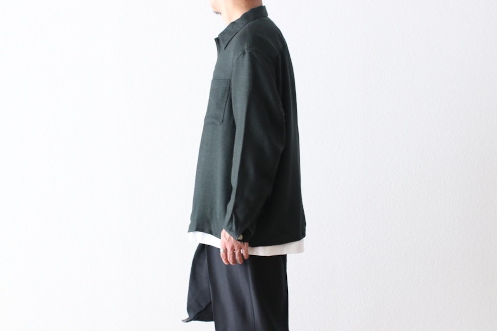 SEVEN BY SEVEN (֥Х֥) "SHIRTS JACKET - Silk / Wool loose twill -"