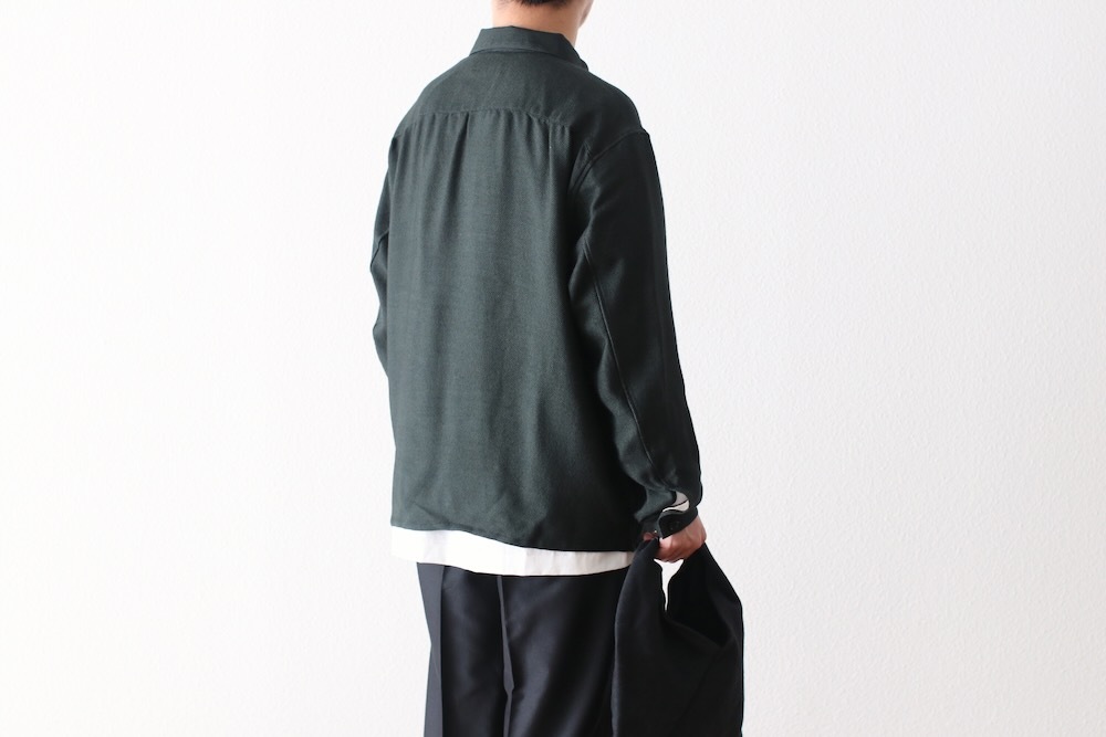 SEVEN BY SEVEN (֥Х֥) "SHIRTS JACKET - Silk / Wool loose twill -"