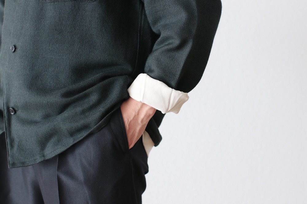 SEVEN BY SEVEN (֥Х֥) "SHIRTS JACKET - Silk / Wool loose twill -"