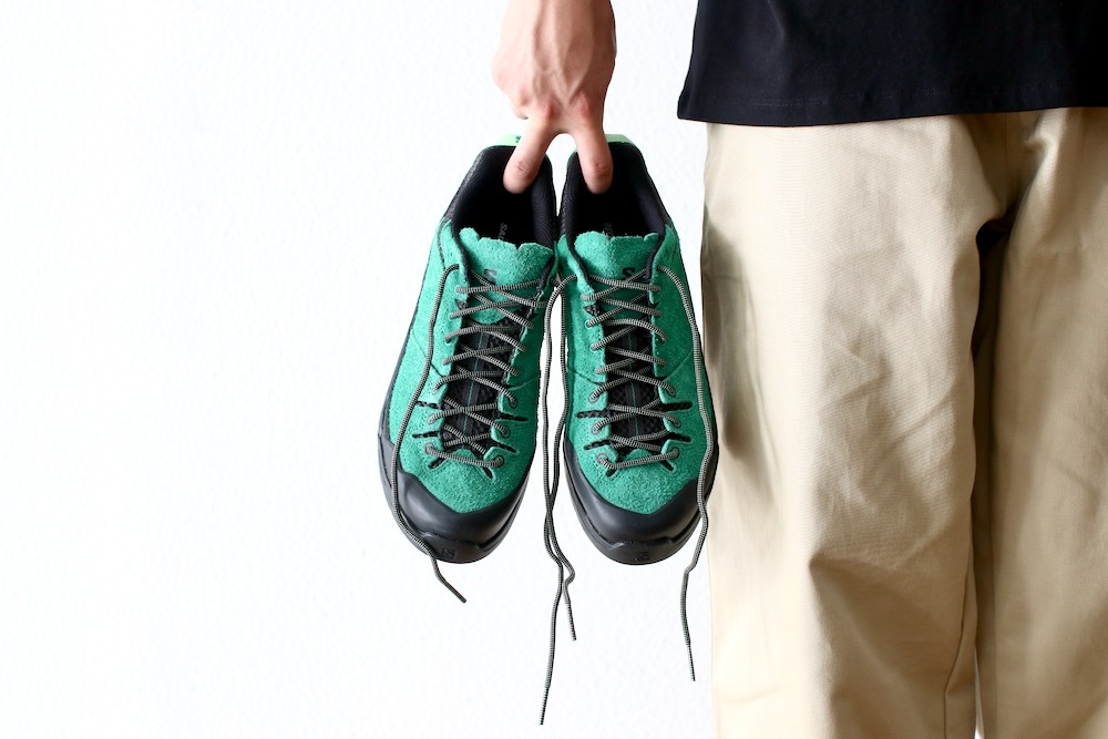 SALOMON(�������) "X-ALP SUEDE Black / Parakeet / Patina Green"