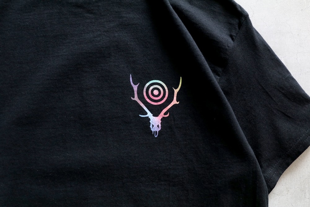 South2 West8 (�������ġ� �������ȥ�����) "S/S Crew Neck Tee - Skull & Target Gradation"
