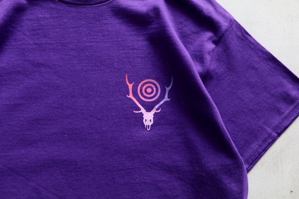 South2 West8 (�������ġ� �������ȥ�����) "S/S Crew Neck Tee - Skull & Target Gradation"